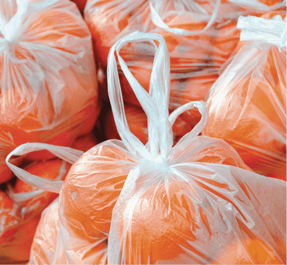 Bolsas de naranjas